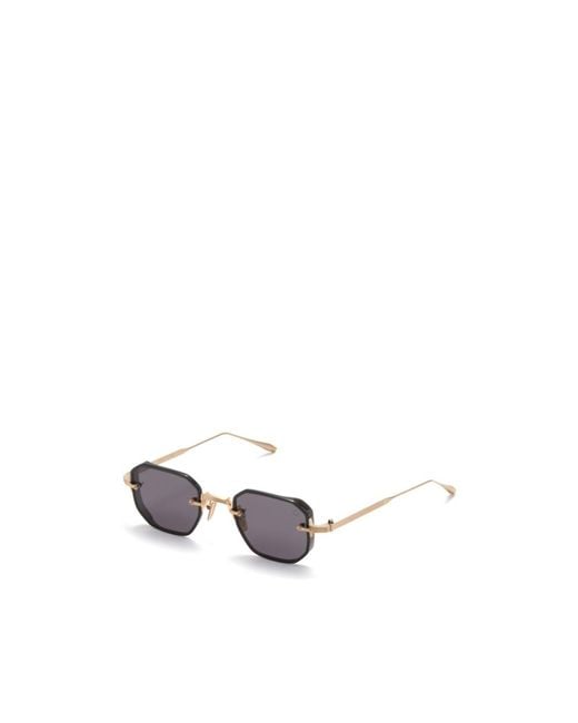 Akoni White Geometric Sunglasses for men
