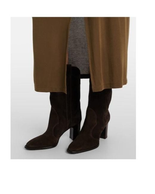 Paris Texas Black Suede Ankle Boots