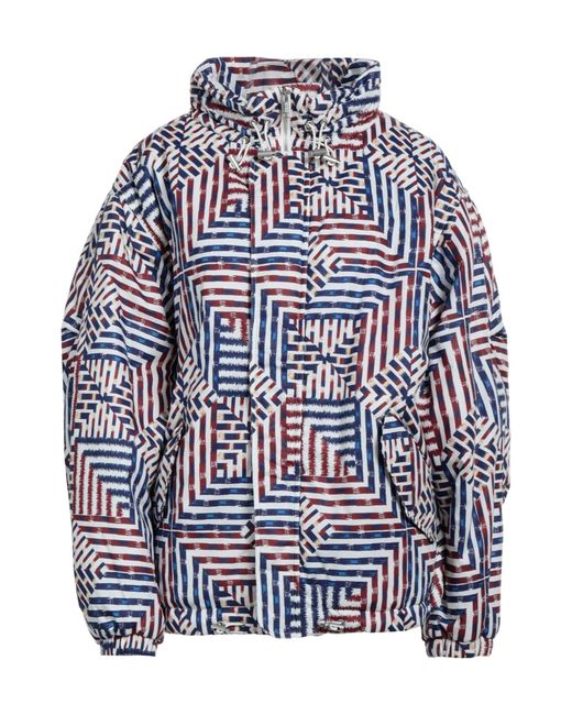 Isabel Marant Blue Two-Tone Printed Down Jacket