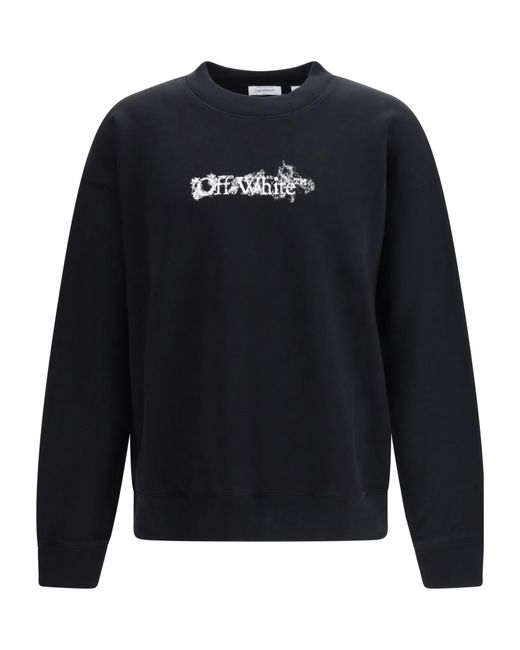 Off-White c/o Virgil Abloh Blue Heraldic Arrow Skate Sweatshirt for men