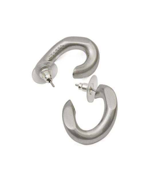Isabel Marant Metallic Logo-Engraved Earrings