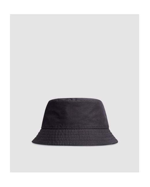 Moncler Black Logo Patch Bucket Hat for men