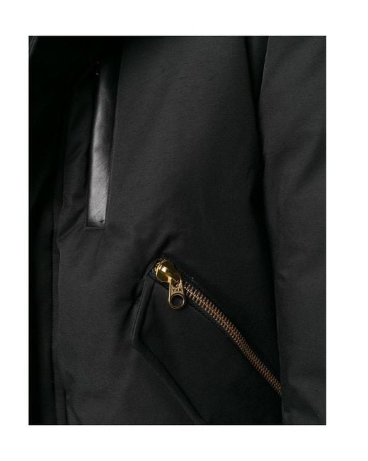 Mackage Black Dixon Hooded Straight Hem Jacket for men