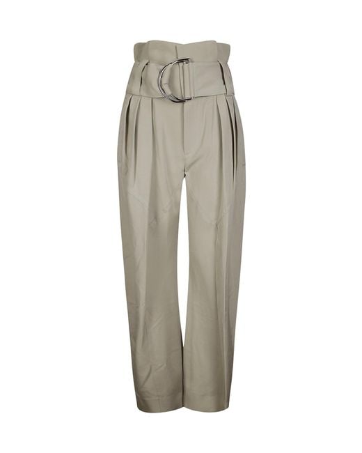 J.W. Anderson Gray Jw Anderson Gathered Waist D-Ring Trousers