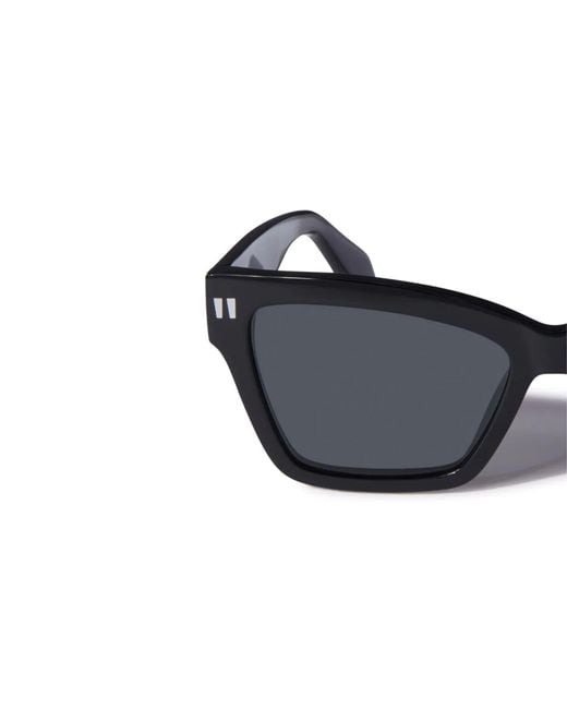 Off-White c/o Virgil Abloh Blue Cincinnati Rectangular Frame Sunglasses for men