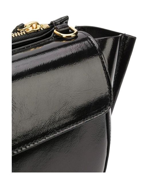 Wandler Brown Python Print Tote Bag