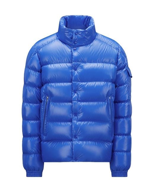 Moncler Blue Lule High-Neck Jacket for men