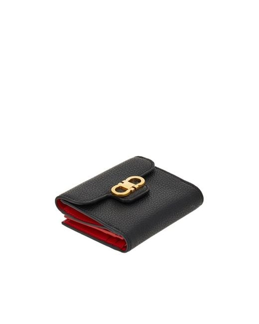 Ferragamo Black Gancini Wallet