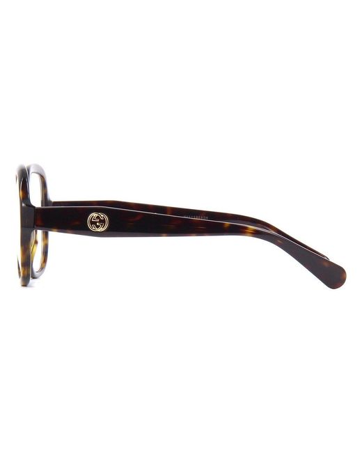 Gucci White Eyewear Square-Frame Glasses And Frames
