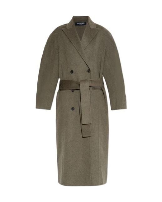 Jacquemus Green The Curvo Coat