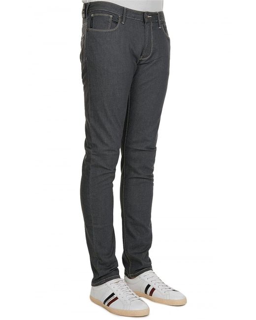 Armani Jeans Gray Logo Jeans for men