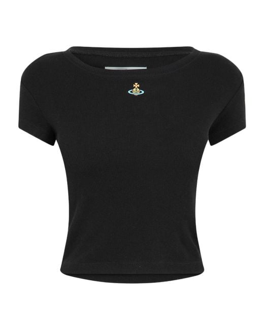 Vivienne Westwood Black Viv Mini Baby Tee