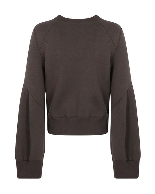 Sacai Brown Sponge Sweat Pullover