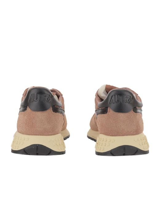 Autry Brown Reelwind Low-Top Sneakers