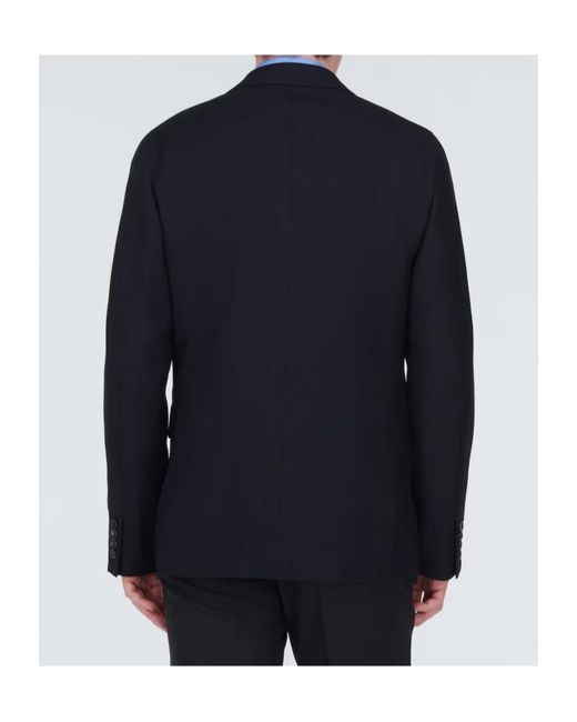 Comme des Garçons Blue Single-Breasted Suit Jacket for men
