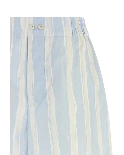 Jacquemus Blue The Caleçon Striped Shorts for men
