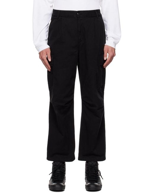 Carhartt Brown Logo Patch Cargo Trousers for men