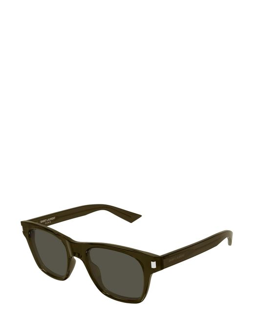 Saint Laurent Black Square-Frame Sunglasses for men