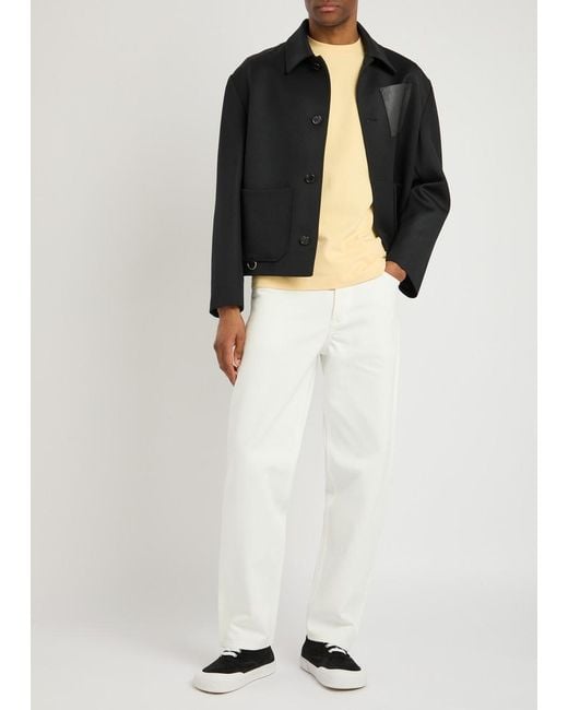 Jil Sander White Straight-Leg Jeans for men