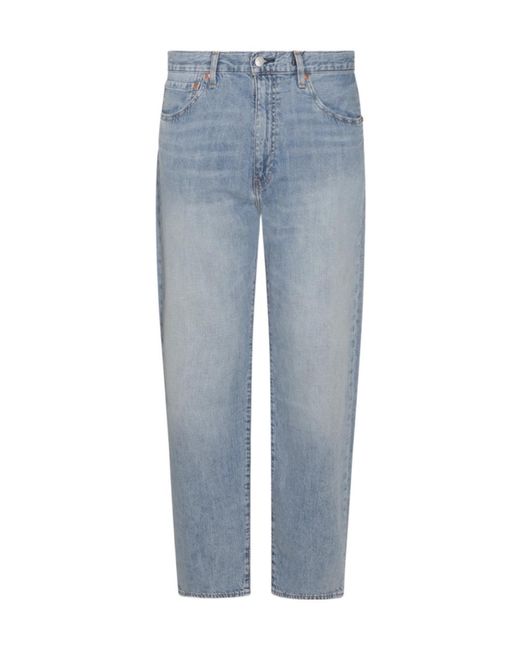 Levi's Blue 555 Relaxed Straight Trousers for men