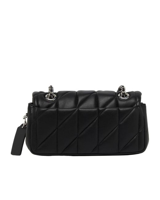COACH Black Quilted Tabby 20 Shoulder Bag