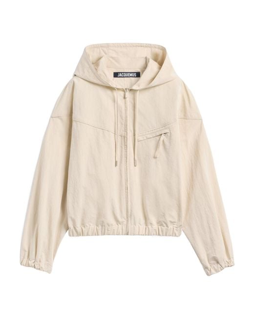 Jacquemus Natural Hooded Zip-Up Jacket for men