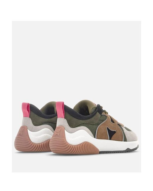 Hogan Gray H597 Lace-Up Sneakers