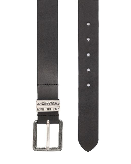 DIESEL White B-Guarantee-A Belt for men