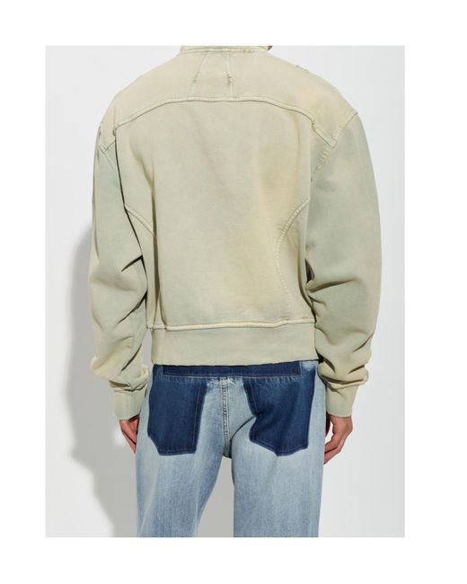 Rhude Green Long-Sleeve Sweatshirt for men