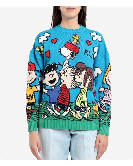 Philosophy Di Lorenzo Serafini Blue X Peanuts Cartoon Jumper
