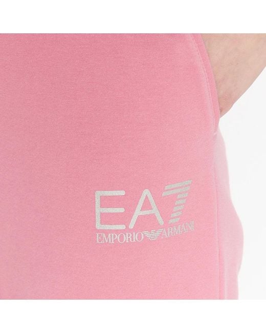 EA7 Pink Logo Sweatpants