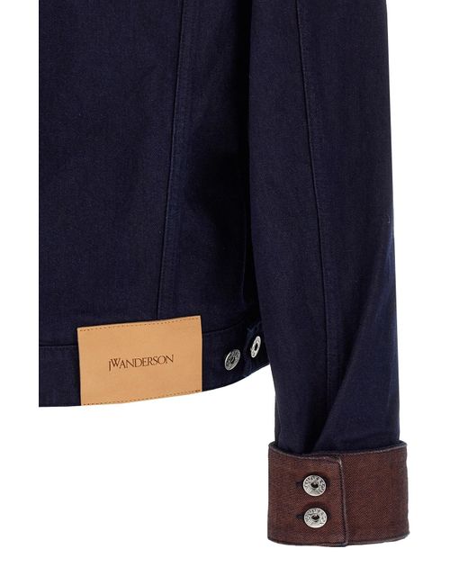 J.W. Anderson Blue Turn Up Cuff Jacket for men