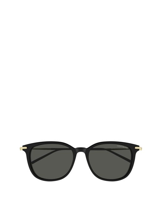 Montblanc Black Eyewear Square Frame Sunglasses for men