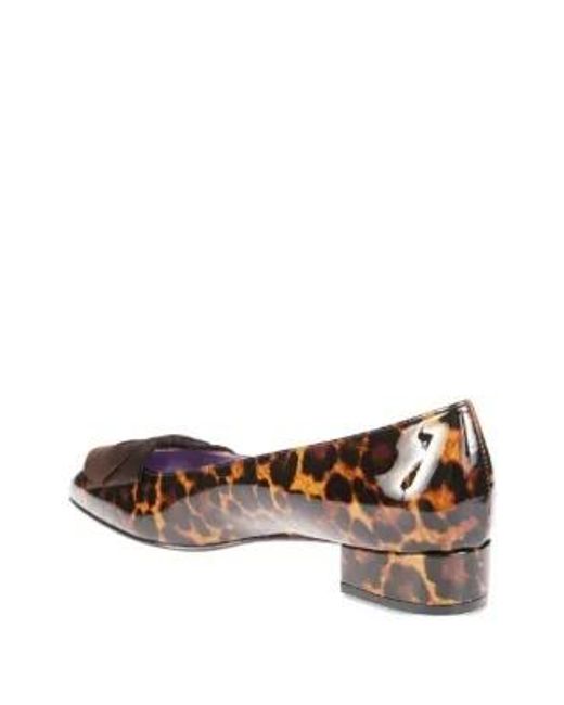 CAREL PARIS Brown Carel Princesse Leopard Printed Ballet Flats
