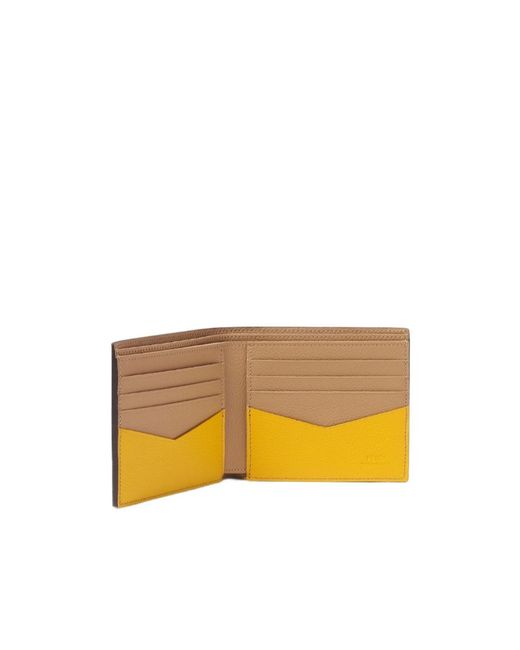 Fendi Natural Lui Bifold Wallet for men