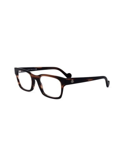 Moncler White Eyewear Square Frame Glasses for men