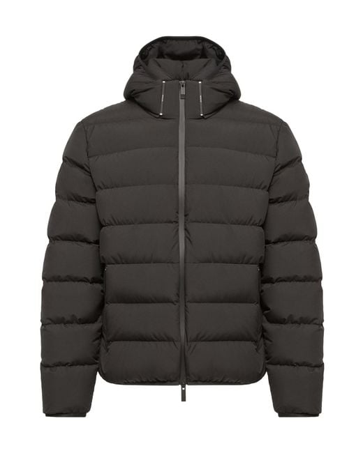 Moncler Black Arajoki Longue Saison Short Down Jacket for men