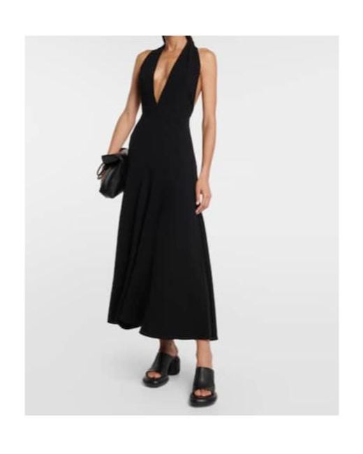 Proenza Schouler Black Halterneck Gown