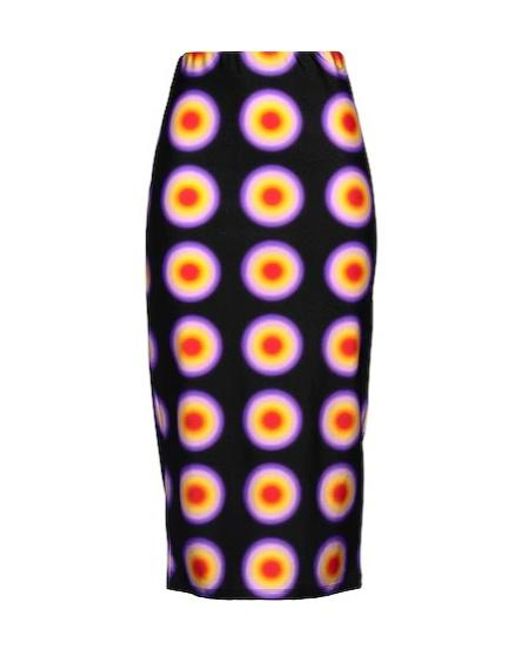 Sportmax Blue Polka Dot Stretch Skirt