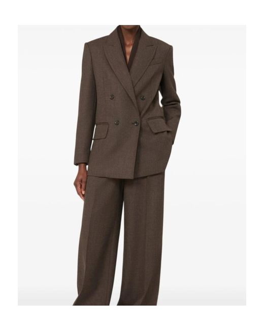 Max Mara Brown Long-Sleeve Blazer