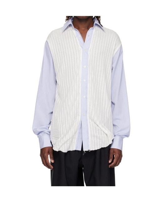 Edward Cuming White Kitchen Boxing Day Collared Shirt for men
