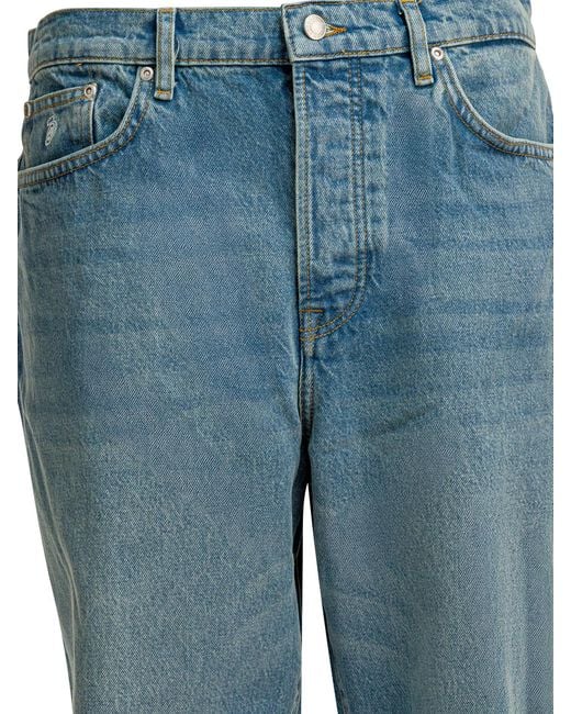 Stussy Blue Stüssy Big Ol' Straight-Leg Jeans for men