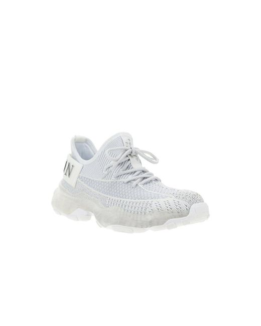 Philipp Plein White Runner Iconic Low Top Sneakers for men