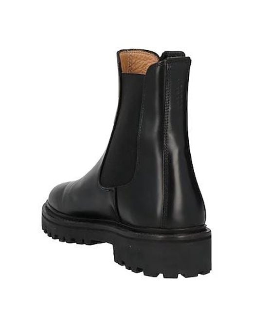 Isabel Marant Black Leather Chelsea Boots