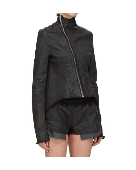 Rick Owens Black Long-Sleeved Jacket