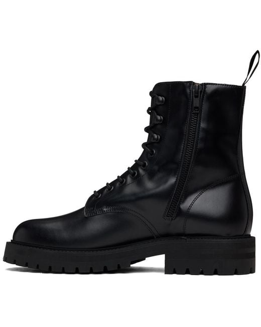 Common Projects Black Lace-Up Combat Boots for men
