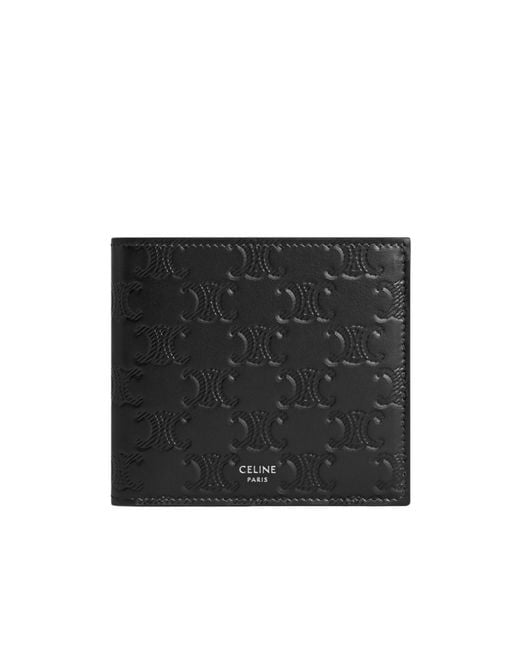 Céline Black Bi-Fold Wallet With Coin Compartment for men