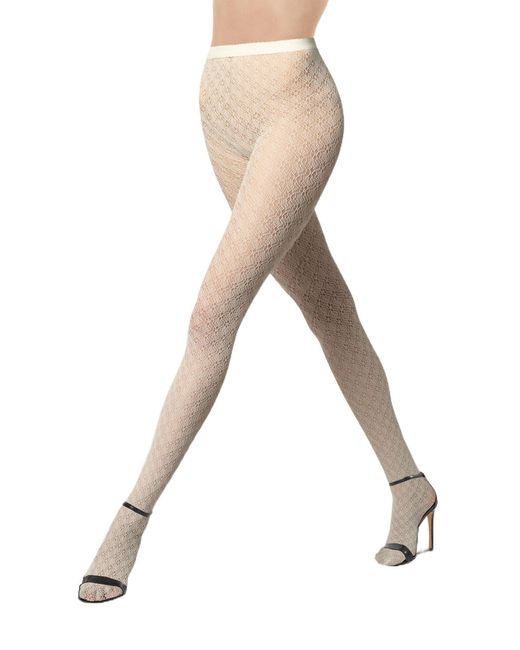 Wolford Natural Blossom Net Tights