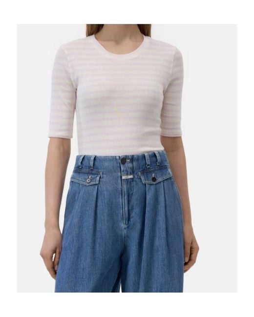 Closed Gray Striped T-Shirt
