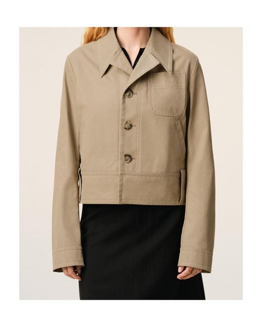 AMI Natural Ami Long Sleeved Buttoned Jacket